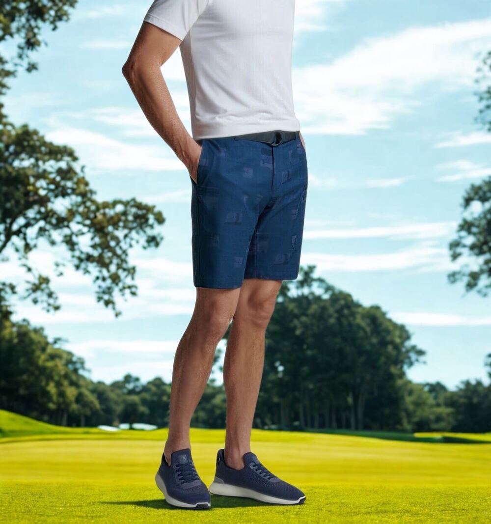 Peter Millar Surge Course Journal Golf Shorts Navy 40 NWT Performance Stretch